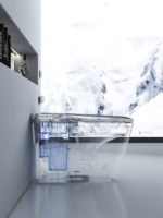Salle de bain de luxe en céramique intelligente impulsion sans réservoir fonction de nettoyage Wc toilette intelligente avec lavage de bidet