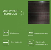 Toile de paillage tissée en PP de haute qualité avec surface gaufrée, résistante aux UV et recyclable, service de découpe pour jardins agricoles