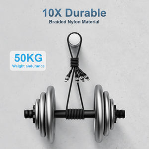 Offre Spéciale Mezone 3 en 1 (Type C à C + C + L) Câble de données de charge et de synchronisation Câble d'alimentation en gros pour Iphone /Android Charge rapide - Product Image 4