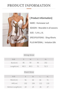 Ensemble de pyjama femme Chuangerm Spot 2026, nouveau modèle rose léopard, haut en satin et pantalon, vêtements de détente en soie pour l'été, pyjama femme, vêtements de nuit - Product Image 5