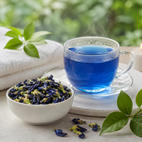Thé de fleurs de pois papillon séchées fraîches de qualité supérieure 1 kg, colorant alimentaire bleu naturel, antioxydant, bouteille, marque privée