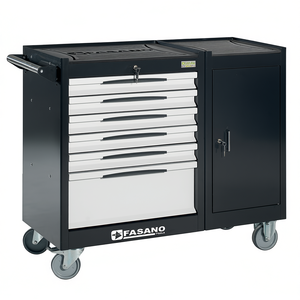 Fasano <b>Tools</b> 6 <b>Drawer</b> Rolling <b>Tool</b> Cabinet With Lock And Door For Auto Repair - Product Image 2
