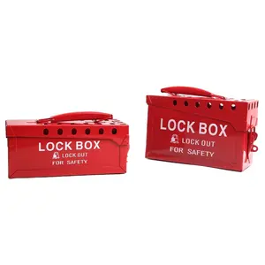 Industry Use Portable Multiple Slot Metal Safety Lockout Box