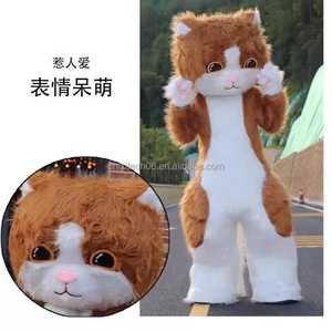 Disfraz inflable de gato de dibujos animados, muñeco andante con movimiento, ropa para ambiente festivo en <span class=keywords><strong>internet</strong></span>, disfraz de gato para actuaciones. - Product Image 4