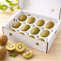Witte Kiwi Verpakkingsdoos met Eierkrat-stijl Kussentjes, Aangepaste Logo Fruitdoos voor Kiwi Boomgaard Groothandel