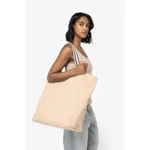 Bolsa de compras de algodón reciclado, merchandising sostenible - Product Image 1