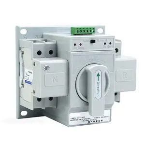 HOLSO 2P 63a Automatic Changeover Switch Change Over SWITCH 50/60HZ AC400V CN;ZHE 63-2P WHITE 400V ≤2s