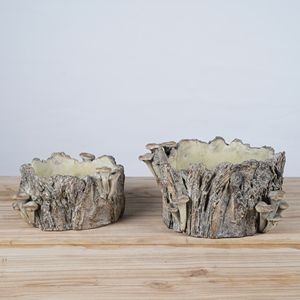 Maceta de Cemento Hecha <span class=keywords><strong>a</strong></span> Mano Lianda, Ecológica, con Forma de Hongo, Escultura Decorativa Única para Hogar y Jardín, Plantas y Flores envasadas en Cartón - Product Image 6