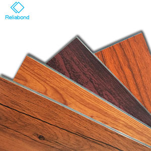 جودة عالية Alucbond خشبية 3 */4 PVDF مركب ألمنيوم مقاوم للحريق الأعلى مبيعًا لكسوة جدران المطبخ والحمام والشقق - Product Image 2