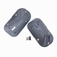 Souris de jeu d'ordinateur sans fil programmable et optique personnalisée Mini 2.4GHz BT 4.0 à interface USB rechargeable à double mode