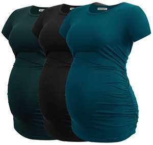 Le donne incinte di alta qualità vestono la <span class=keywords><strong>gonna</strong></span> corta di maternità in tessuto di cotone elasticizzato - Product Image 1