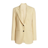 Veste de Costume Longue à Manches Longues pour Femme, Blazer en Laine Sur Mesure avec Boutons, Idéale pour le Bureau – Vente en Gros