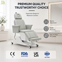 Fauteuil médical électrique réglable multifonctionnel, lit d'examen inclinable pour hôpital, clinique, salon de beauté