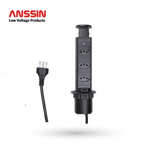 <span class=keywords><strong>Prise</strong></span> de courant escamotable pour îlot de <span class=keywords><strong>cuisine</strong></span> ou bureau, trou de 60 mm, <span class=keywords><strong>prise</strong></span> de courant escamotable avec chargeur USB - Product Image 3