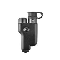 Adaptor Lepas Cepat Headset Walkie Talkie HX-IC-14 ABS untuk ICOM Multi Pin Konversi ke Hirose 6 Pin Radio Dua Arah
