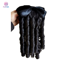 Queue de cheval synthétique Furina avec clips Papillon mode bouclés style chinois pour les femmes