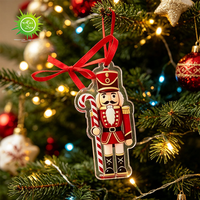 Ornements de Noël en acrylique à suspendre sur l'arbre ; Parfaits pour les fêtes de Noël et la décoration intérieure ; Personnalisation OEM disponible