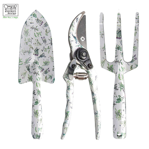 Sscherte-Herramienta de injerto de jardín profesional, organizador 3 en 1 con impresión de helecho, compra herramienta de jardín con caja de exhibición - Product Image 1