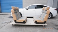 Canapé-lit VIP en cuir de luxe pour voiture électrique, idéal pour MPV, fourgonnette, camping-car, motorhome