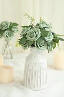 Têtes de fleurs artificielles en mousse, couleur personnalisée, pour centres de table de mariage, fêtes, baby shower, décorations de maison