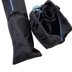 Sac de transport double pour skis et bottes, rembourré, deux compartiments, certifié BSCI, pour le rangement et le transport des skis - Product Image 5