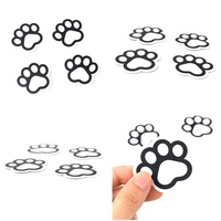Autocollants en vinyle PVC personnalisés en gros pour empreintes de pattes, imperméables, pour ordinateur portable, bouteille, bagages et projets DIY