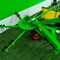 Râteau rotatif agricole YCM SXRR à trois points, monté sur tracteur, conception double face, roulement haute performance, machine agricole à haute productivité