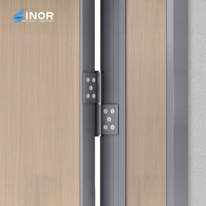 Porte intérieure hybride contemporaine en bois d'aluminium-Cadre ultra-mince Finition lisse et mate pour salle de bain Chambre à coucher Cuisine Minimaliste - Product Image 5