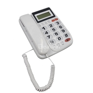 Chine Téléphone <span class=keywords><strong>fixe</strong></span> à clé transparente avec fabricant d'affichage LCD d'identification de l'appelant et téléphone <span class=keywords><strong>fixe</strong></span> de bureau sans batterie - Product Image 3