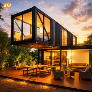 Casa Container Modulare di Lusso da 20 e 40 Piedi, Prefabbricata in Acciaio Smontabile, Tiny Home con Design di Facciata per Israele (Foto) - Product Image 4