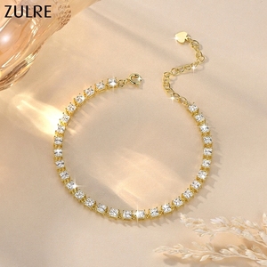 Pulsera de tenis de circonitas 5A transparentes con corte princesa cuadrado, estilo hip-hop elegante y brillante, nueva tendencia 2026, para mujer - Product Image 2