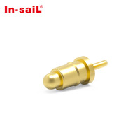 Broche de contact à ressort plaquée or personnalisée avec broche de positionnement pour appareils électroniques à circuits imprimés