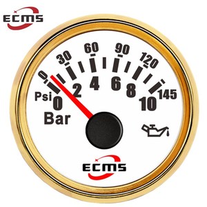 New 2 Inch <strong>Fuel</strong> Oil <strong>Pressure</strong> <strong>Gauge</strong> Meter 0-10bar 0-145psi with Backlight 9-32V Universal Fit - Product Image 3