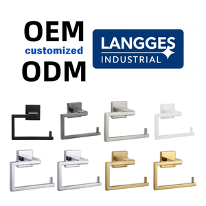 Portarrollos de Papel Higiénico en Forma de L, de Acero Inoxidable SUS304 Dorado, para Montar en la Pared, de Lujo, para Hotel o Villa, OEM ODM, Todos los Acabados Disponibles - Product Image 4