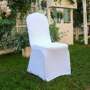 Housse de chaise de banquet en polyester et élasthanne blanche, nouvelle collection 2024, pour mariage - Product Image 6