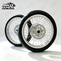مجموعة إطارات سوبرموتو Surron Light Bee X LBX مقاس 17 بوصة مع محور CNC وإطارات CST 70/90 90/80-17 للدراجات الكهربائية الترابية وقطع غيار التحويل