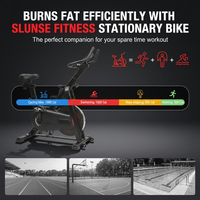 Vélos de spinning d'intérieur écologiques réglables de 6 kg avec volant d'inertie et pédales en alliage d'aluminium