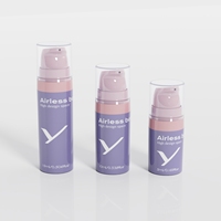 Flacon pompe airless de luxe en plastique PP résistant, personnalisable, 5ml, 10ml, 15ml, avec pompe pour shampoing et lotion, couleur personnalisée
