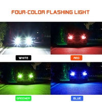 TGZ COB 12V T10 ampoule LED ampoules de voiture 4 couleurs Explosion Flash Gel de silice 194 W5W 8SMD dôme porte plaque d'immatriculation feu de stationnement
