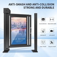 Tourniquet intelligent à balançoire, ouverture automatique, contrôle d'accès, barrière de porte pour piétons, publicité, portail tourniquet, tourniquet