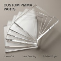Plaque en acrylique transparente PMMA sur mesure OEM, découpée au laser, pliable à chaud, polie, différentes épaisseurs, fabriquée en Chine