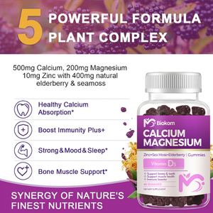 Gomitas de magnesio y calcio de primera calidad para dientes óseos para adultos, vitaminas para la salud, caramelo de goma de calcio y magnesio - Product Image 6