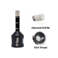 Miglior prezzo marmo brasato sotto vuoto M14 o 5/8-11 "pietra granito 10mm foro centrale sega punta diamantata brasata