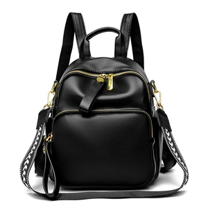 Fashion Backpack <strong>Women</strong> Shoulder Bag Elegant <strong>Rucksack</strong> Ladies Travel Bag Multifunctional School Bags Female Soft <strong>Leather</strong> Back Pack - Product Image 1