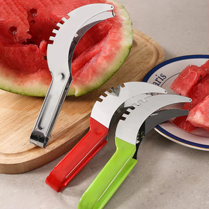 Efficient Stainless Steel Watermelon Slicer Server with Non-Slip Handle Manual Fruit Divider and <b>Cutter</b> Tool - Product Image 4