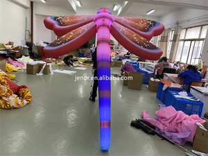 Festival de música al aire libre marioneta para caminar publicidad Animal <span class=keywords><strong>gigante</strong></span> inflable libélula modelo con luz - Product Image 3