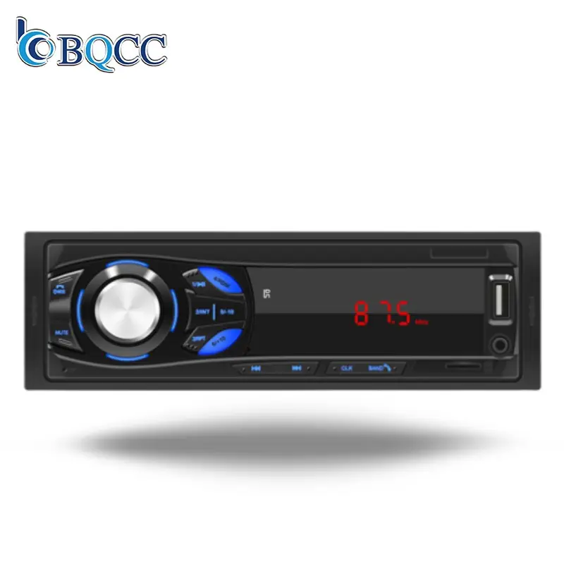 Reproductor MP3 Universal para coche, pantalla Digital LED con Control remoto BT/FM/AUX, 1 DIN, 1044