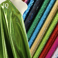 Tissu holographique à motifs flocons de neige métallisés, brillant irisé pour robes et costumes de scène, vente en gros, personnalisable
