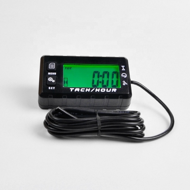 Inductive Tachometer Hour Counter for Lawn Mower Chain Saw Outboard Motor