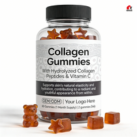 Gummies de Collagène Marin Hydrolysé OEM ODM – Complément Beauté Vitamine C Biotine Antioxydant Soutien Os et Articulations GMP Casher